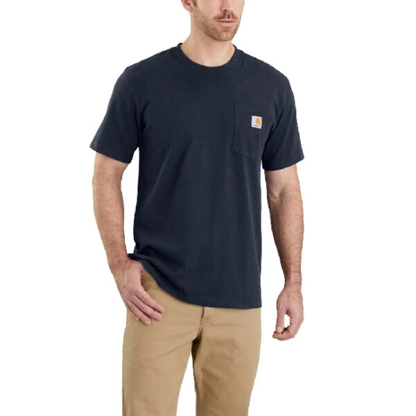 חולצת טי עבודה כותנה כיס Carhartt K87 WORKW POCKET DEARBORN RELAXED