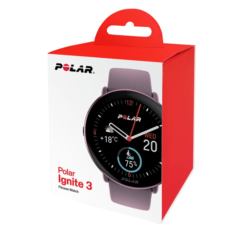 שעון כושר Polar Ignite 3 סגול-לילך – תמונה 8