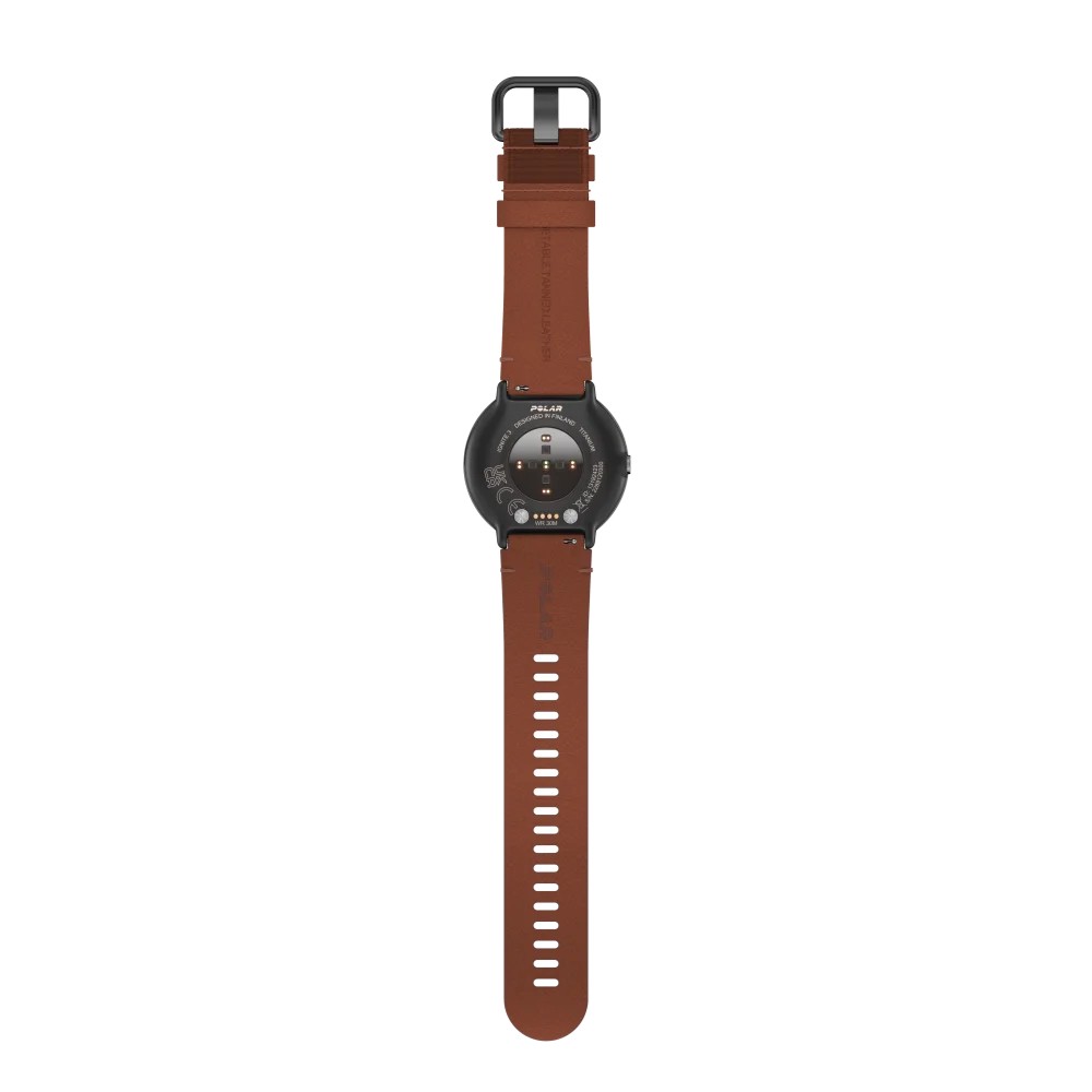 שעון כושר Polar Ignite 3 טיטניום ברונזה עם רצועת עור – תמונה 2