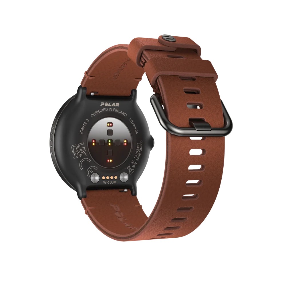 שעון כושר Polar Ignite 3 טיטניום ברונזה עם רצועת עור – תמונה 6