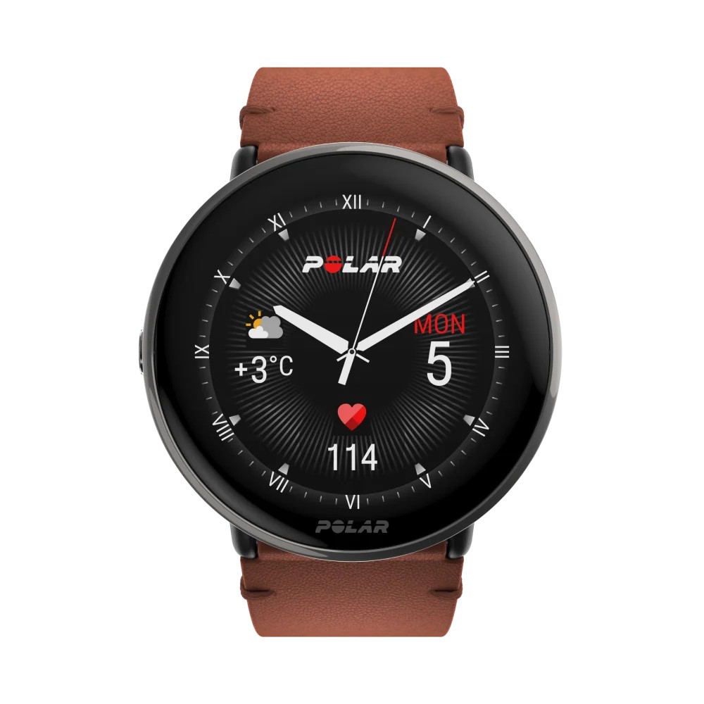 שעון כושר Polar Ignite 3 טיטניום ברונזה עם רצועת עור – תמונה 8
