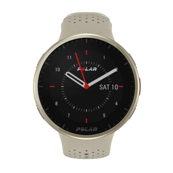 Polar Pacer Pro שעון ריצה מתקדם עם GPS זהב/לבן