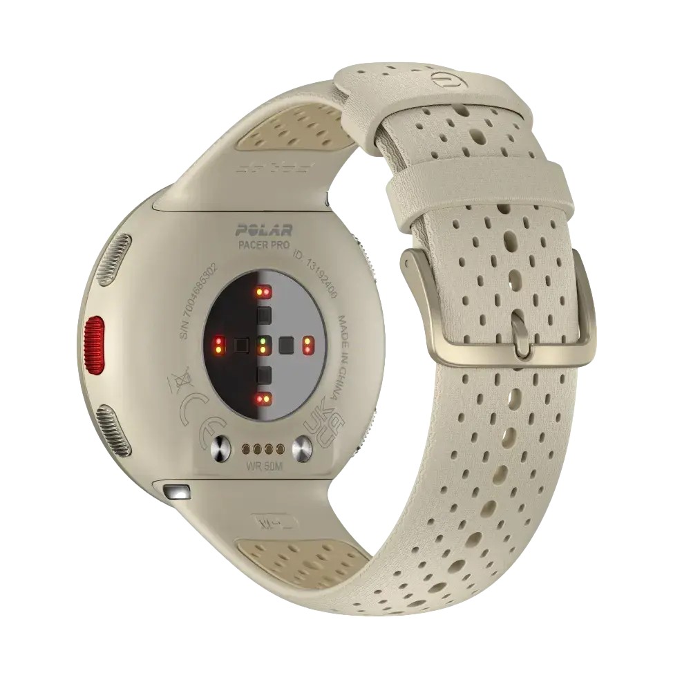 Polar Pacer Pro שעון ריצה מתקדם עם GPS זהב/לבן – תמונה 4