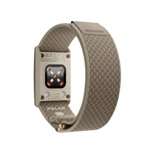 צמיד כושר חכם ללא מסך POLAR LOOP בצבע זהב – Greige Sand S-L