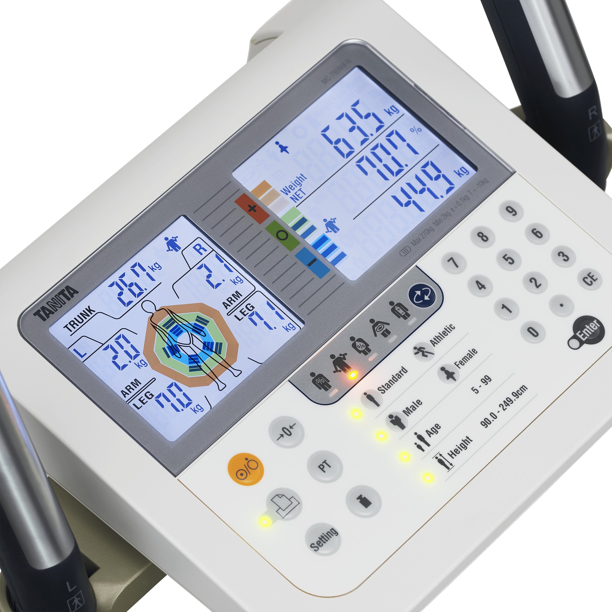 משקל מקצועי נייח לניתוח הרכב גוף TANITA MC-780MA P MC780MN01A – תמונה 3