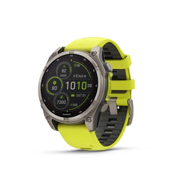 שעון ספורט fenix 8 47mm Sapphire Solar TITANIUM