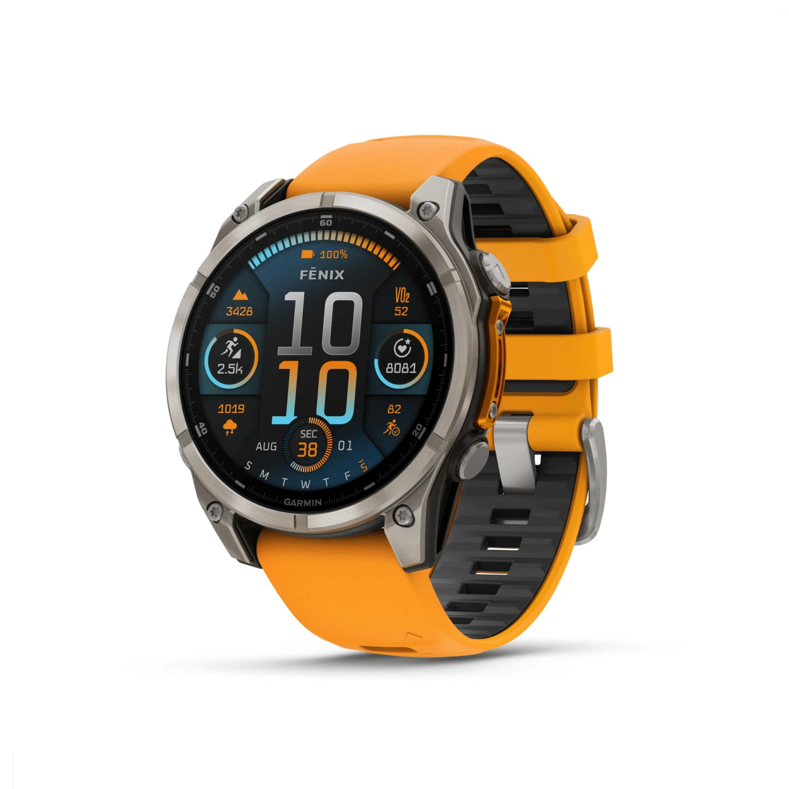 שעון ספורט fenix 8 47mm AMOLED Sapphire TITANIUM