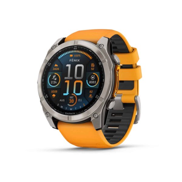 שעון ספורט fenix 8 51mm AMOLED Sapphire TITANIUM
