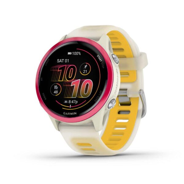 שעון חכם Forerunner 570 Raspberry w/ Bone Mango Band 42mm