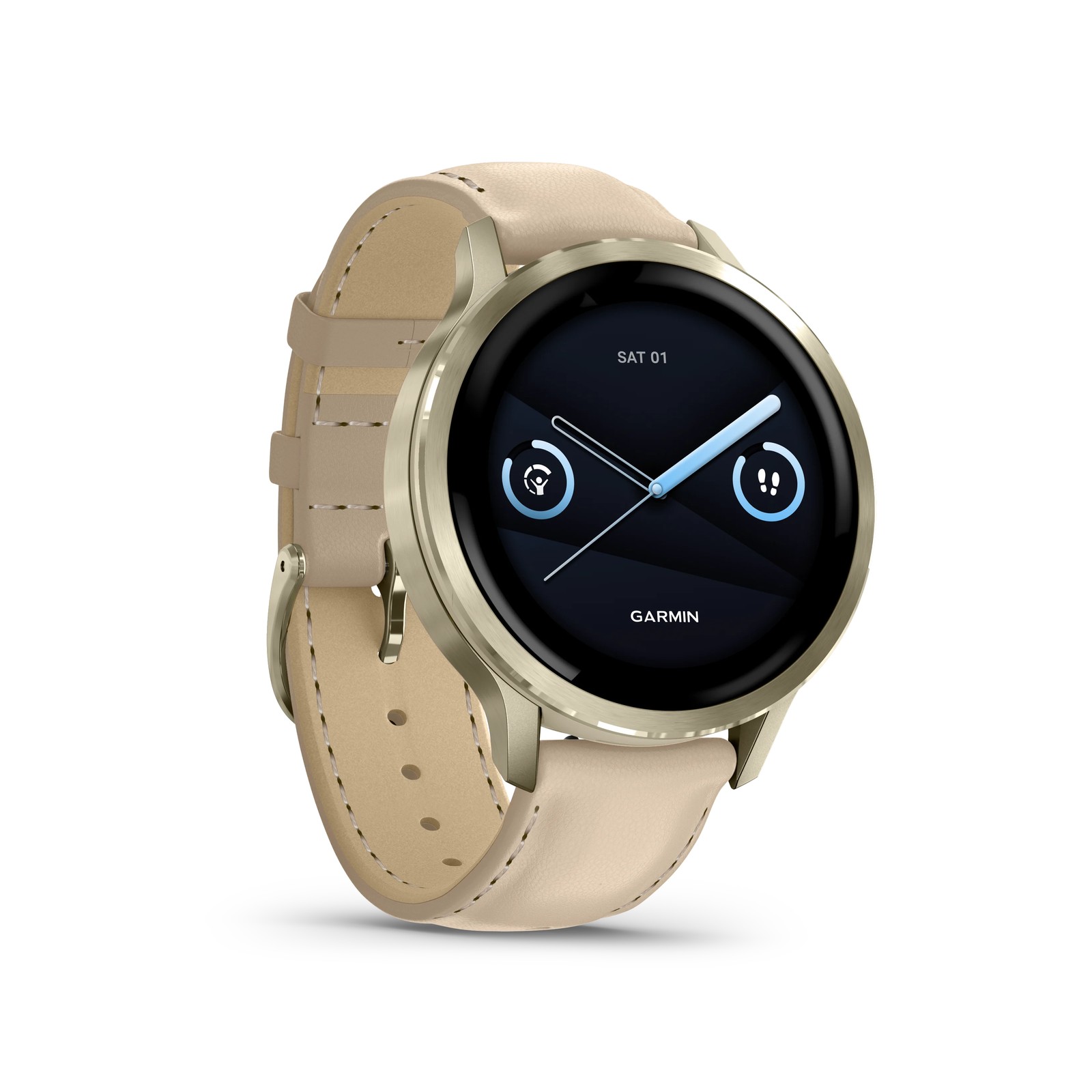 שעון ספורט חכם Venu 4 41mm - עור בז' מבית GARMIN – תמונה 2