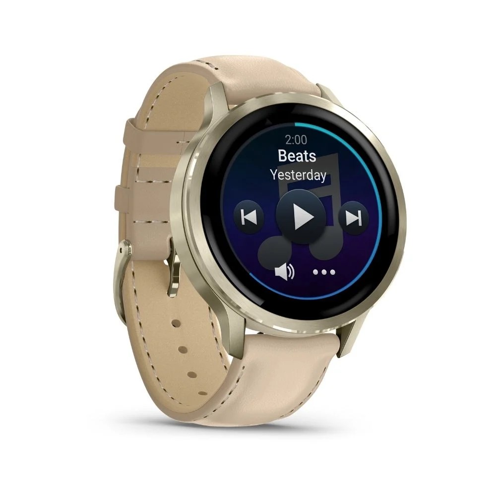 שעון ספורט חכם Venu 4 41mm - עור בז' מבית GARMIN – תמונה 3