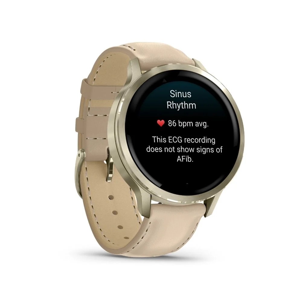 שעון ספורט חכם Venu 4 41mm - עור בז' מבית GARMIN – תמונה 5