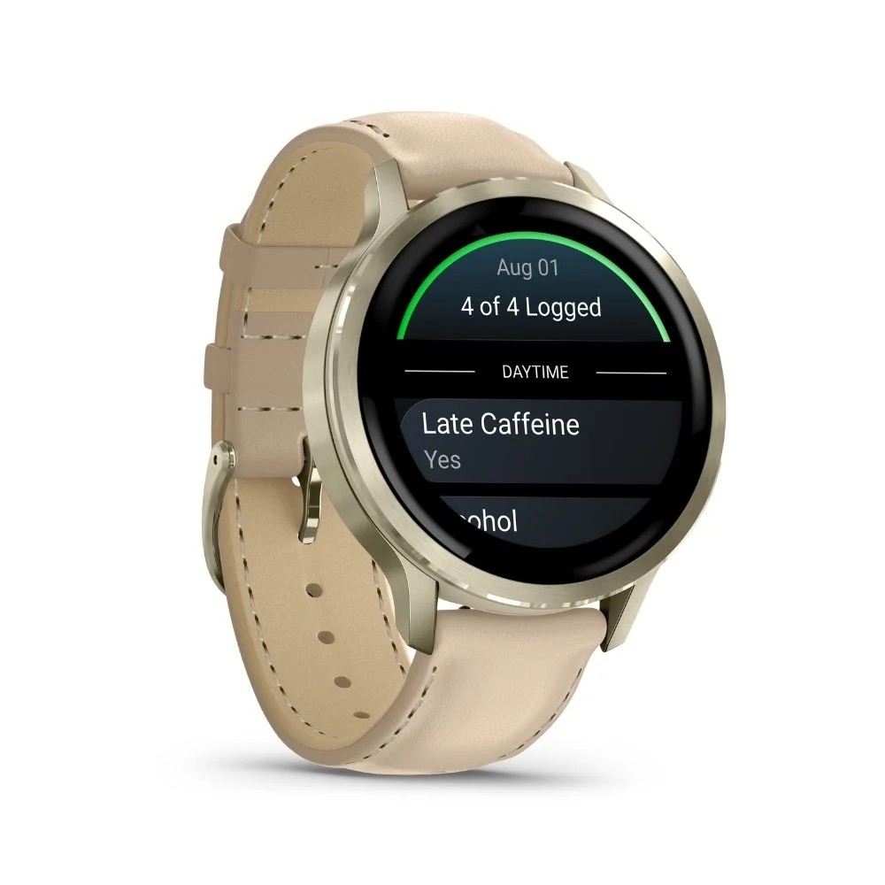 שעון ספורט חכם Venu 4 41mm - עור בז' מבית GARMIN – תמונה 8