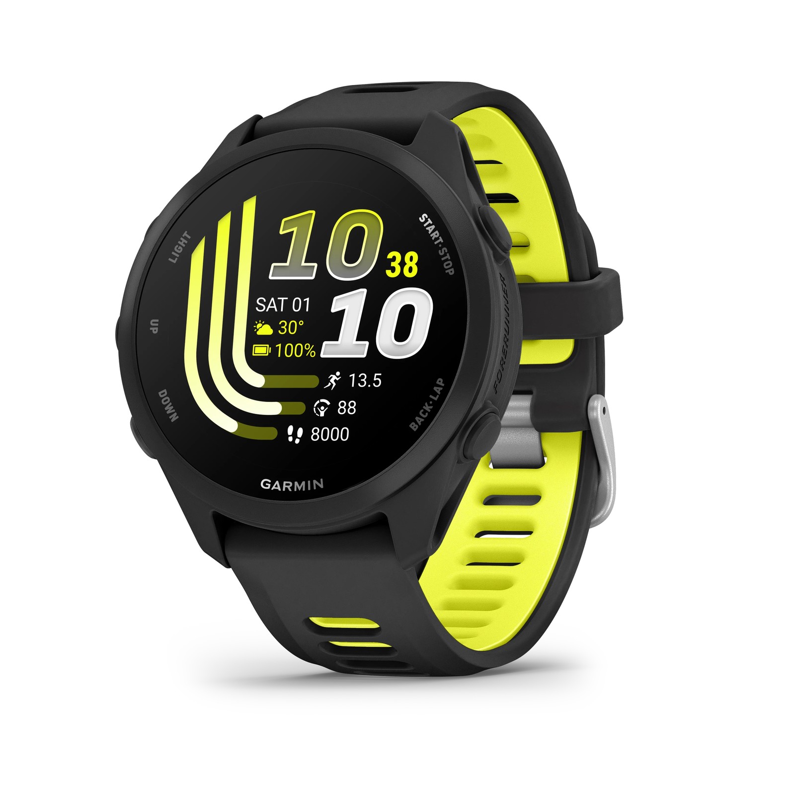 שעון ספורט חכם Forerunner 170 - שחור/צהוב מבית GARMIN