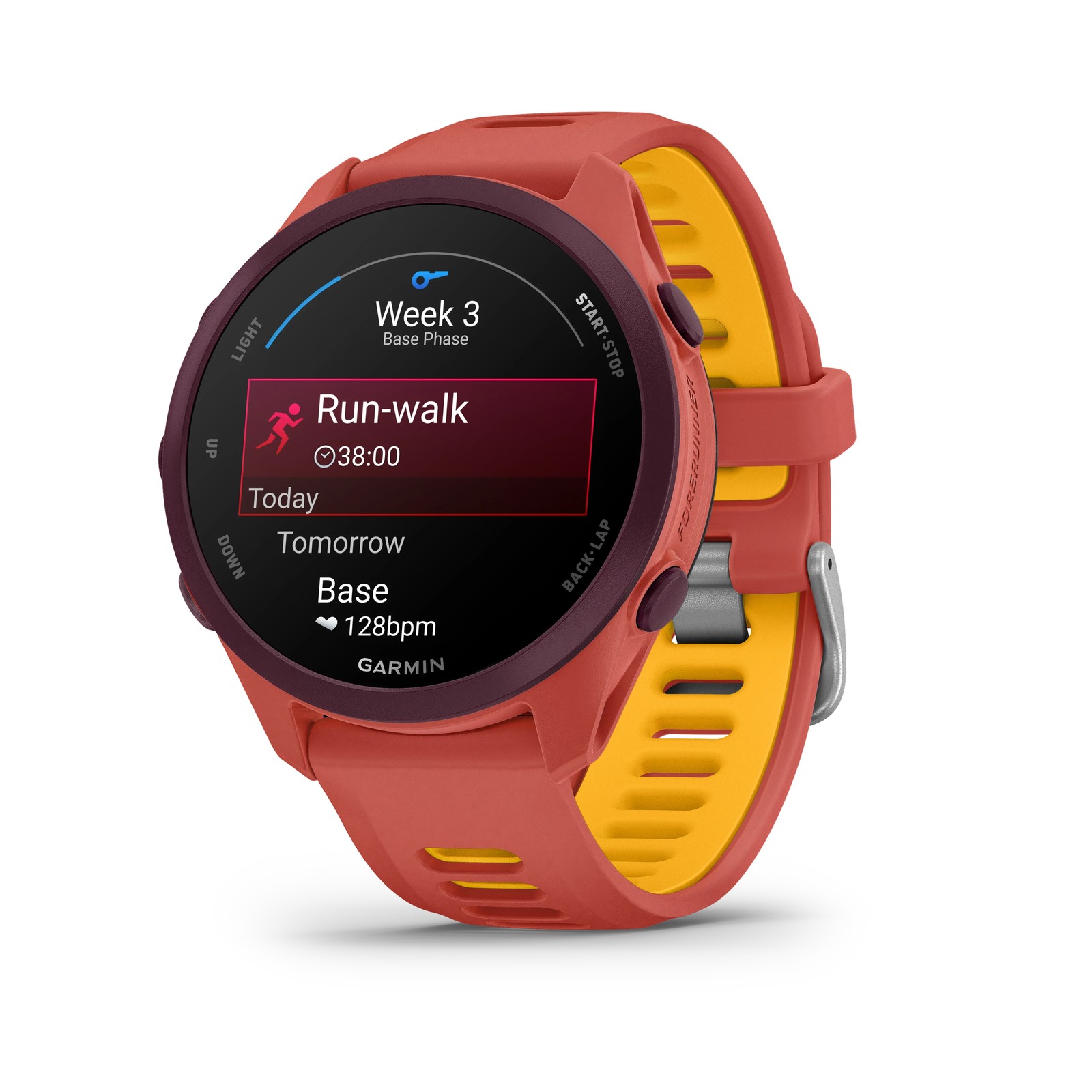 שעון ספורט חכם Forerunner 170 Music - אדום/כתום מבית GARMIN – תמונה 2