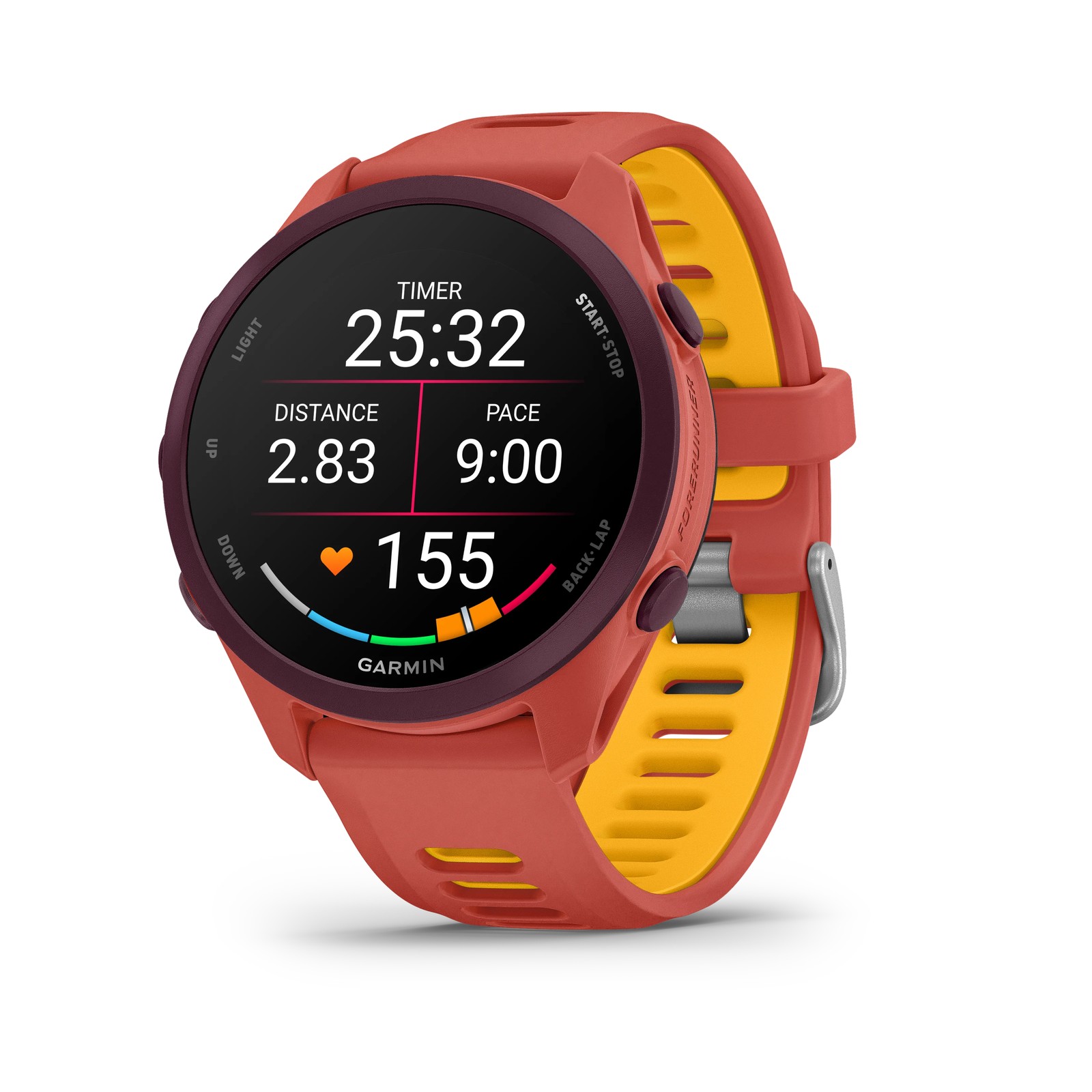 שעון ספורט חכם Forerunner 170 Music - אדום/כתום מבית GARMIN – תמונה 3