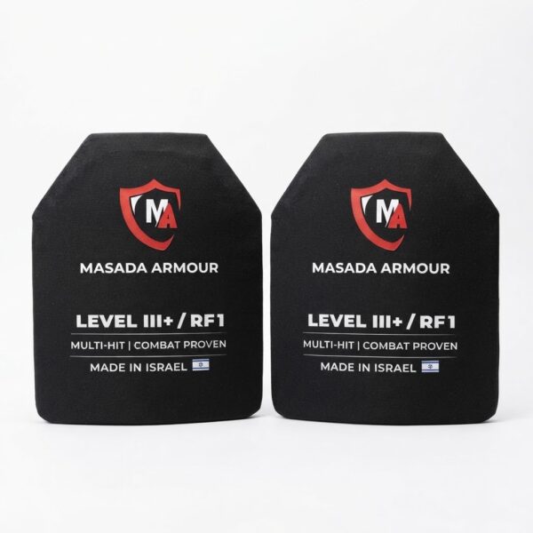 זוג פלטות מיגון 950 גרם Level III+ Masada Armour
