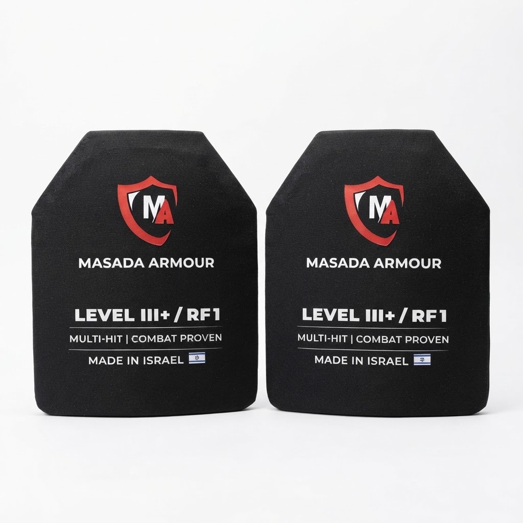 זוג פלטות מיגון 950 גרם Level III+ Masada Armour