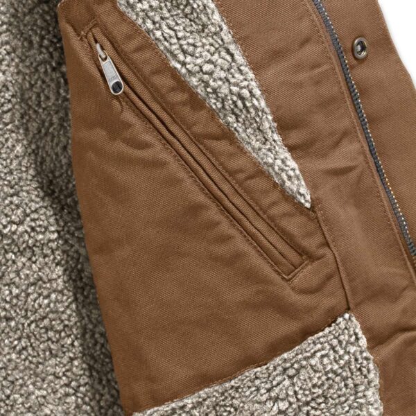 ג’קט קנבס עם ברדס ובטנת שרפה Carhartt Bartlett 103826