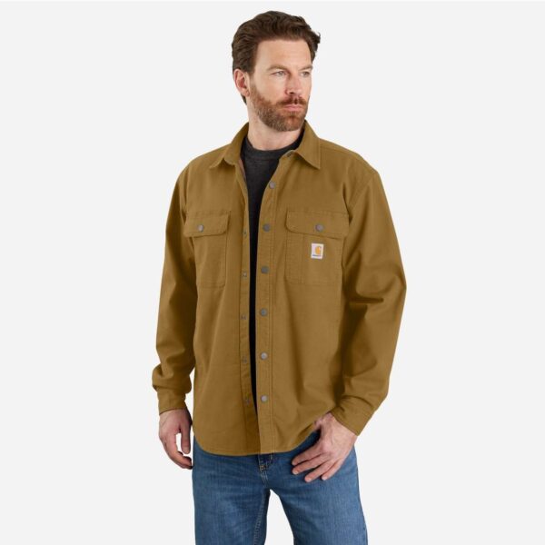 חולצת ג’קט קנבס עם בטנת פליס Carhartt Rugged Flex 105419