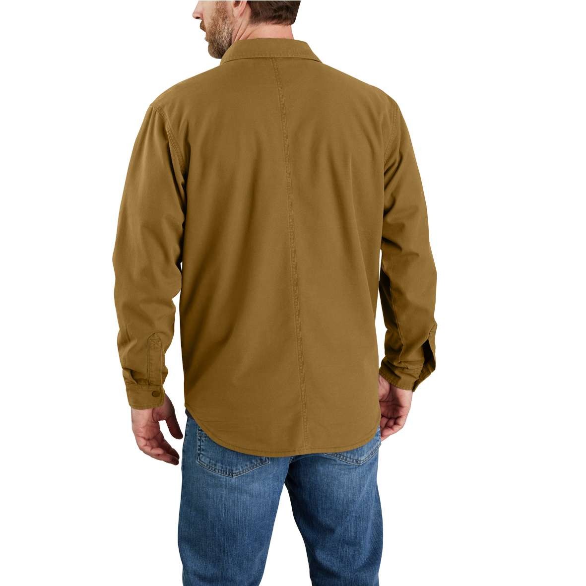 חולצת ג'קט קנבס עם בטנת פליס Carhartt Rugged Flex 105419 – תמונה 4