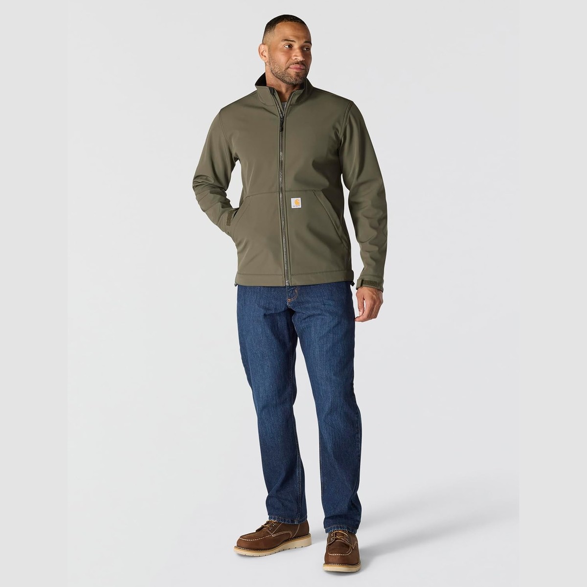 ג'קט סופטשל עמיד לגשם ורוח Carhartt Rain Defender 106438 – תמונה 7
