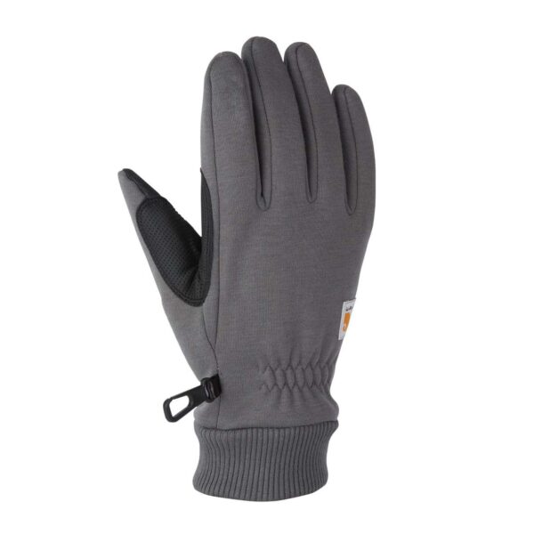 כפפות פליס חוסמות רוח רגישות למגע Carhartt Wind Fighter A622 - אפור פחם, XL