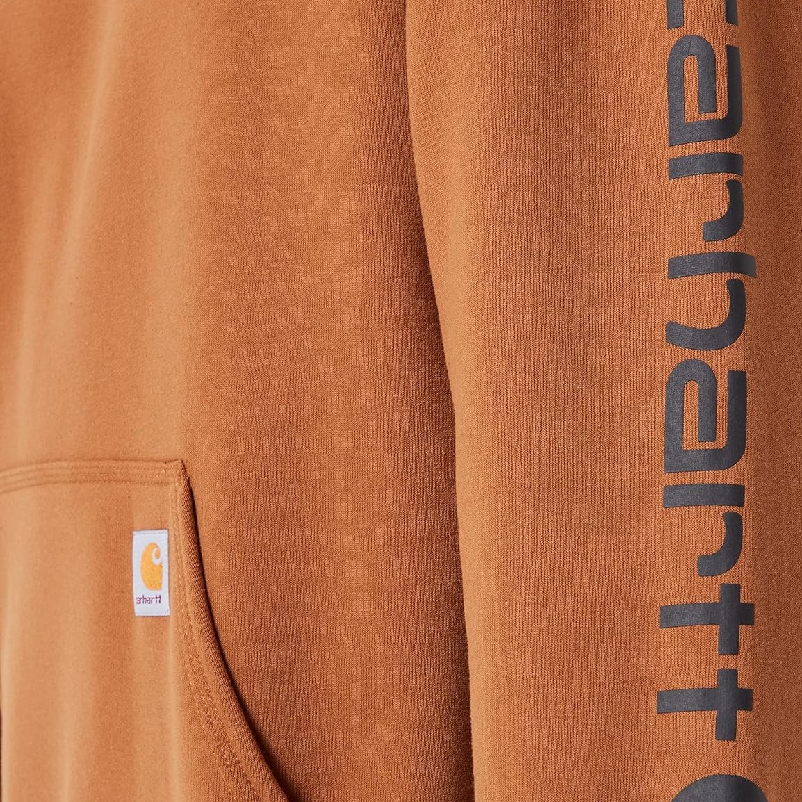 סווטשירט קפושון עם לוגו בשרוול Carhartt Loose Fit K288 – תמונה 4