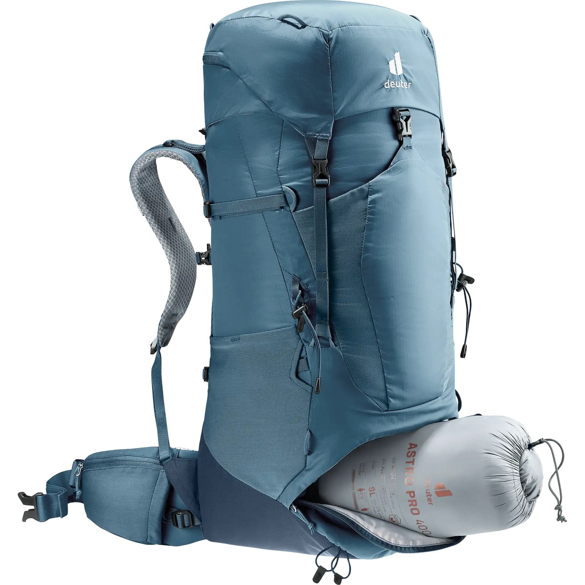 תרמיל Deuter Aircontact Lite 50+10 כחול אטלנטיק – תמונה 4