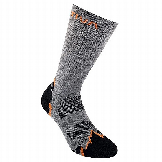 גרבי טיולים La Sportiva Hiking Socks Grey/Hawaiian sun - M