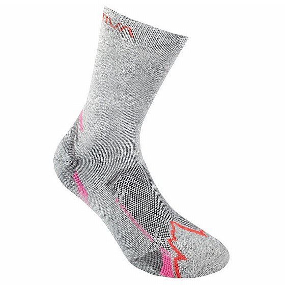 גרבי טיולים La Sportiva X-Cursion Socks Grey/Cherry Tomato
