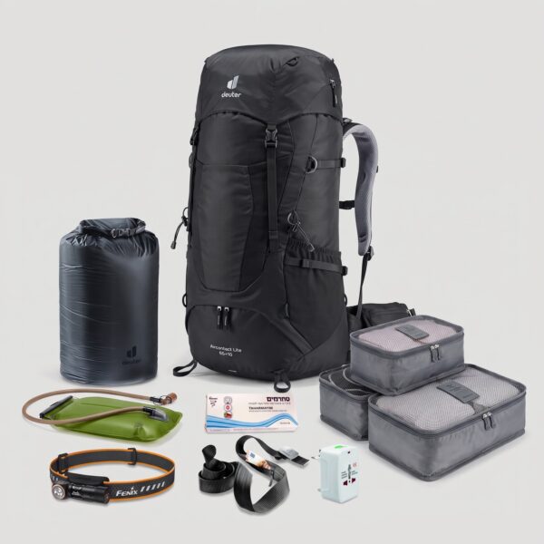 הטיול הגדול מתחיל כאן | ערכת טרק Deuter Aircontact Lite 65+10