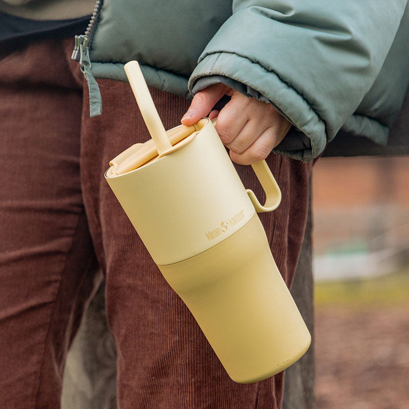 כוס מבודדת 769 מ"ל Klean Kanteen Rise Tumbler עם ידית וקשית -D – תמונה 2