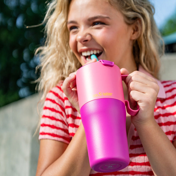 כוס מבודדת 769 מ"ל Klean Kanteen Rise Tumbler עם ידית וקשית -D – תמונה 8