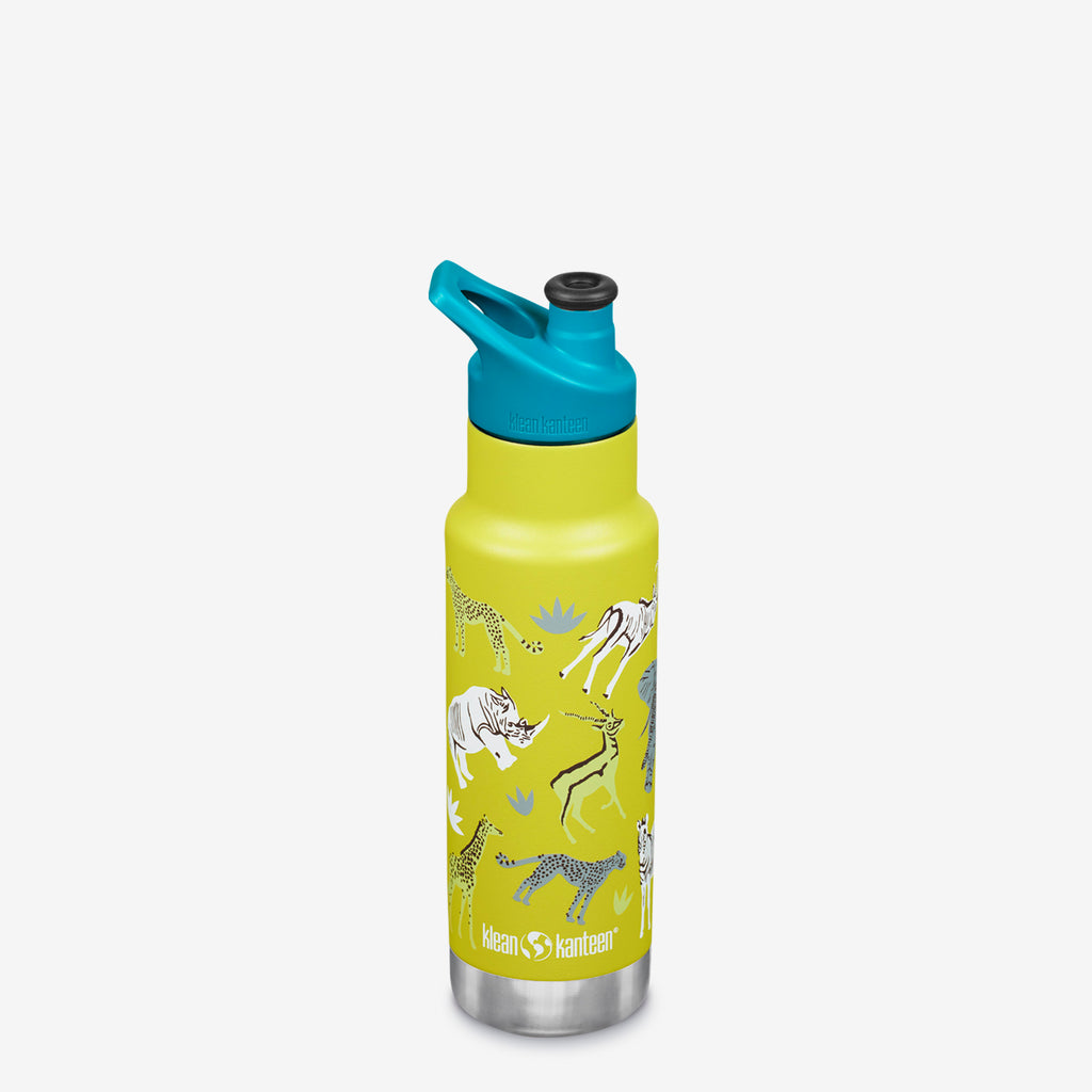 בקבוק ילדים מבודד 355 מ"ל Klean Kanteen Kid Classic עם פקק ספורט -D – תמונה 3