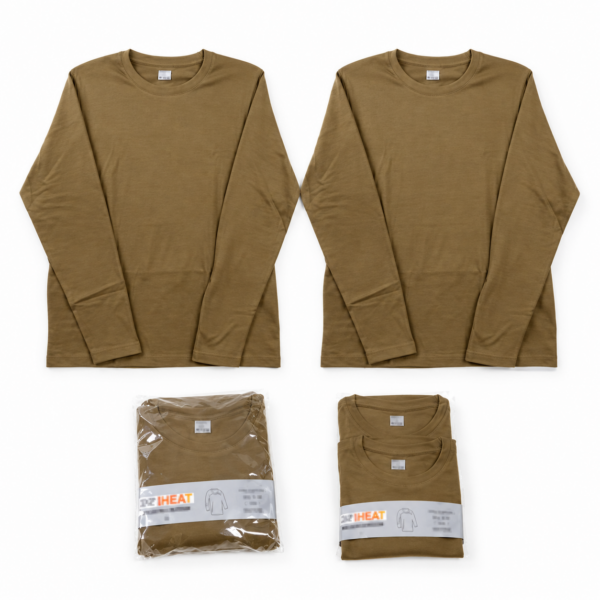 זוג חולצות פלנל שרוול ארוך גברים זית WEATHERPROOF - s
