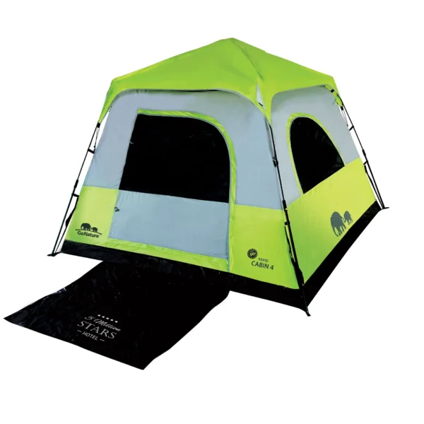 אוהל קמפינג ל-4 אנשים GoNature RAPID CABIN UPF50 -D