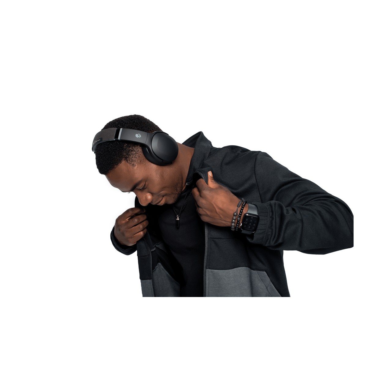 אוזניות קשת אלחוטיות Skullcandy Crusher Evo שמנת/כתום 151805H – תמונה 4