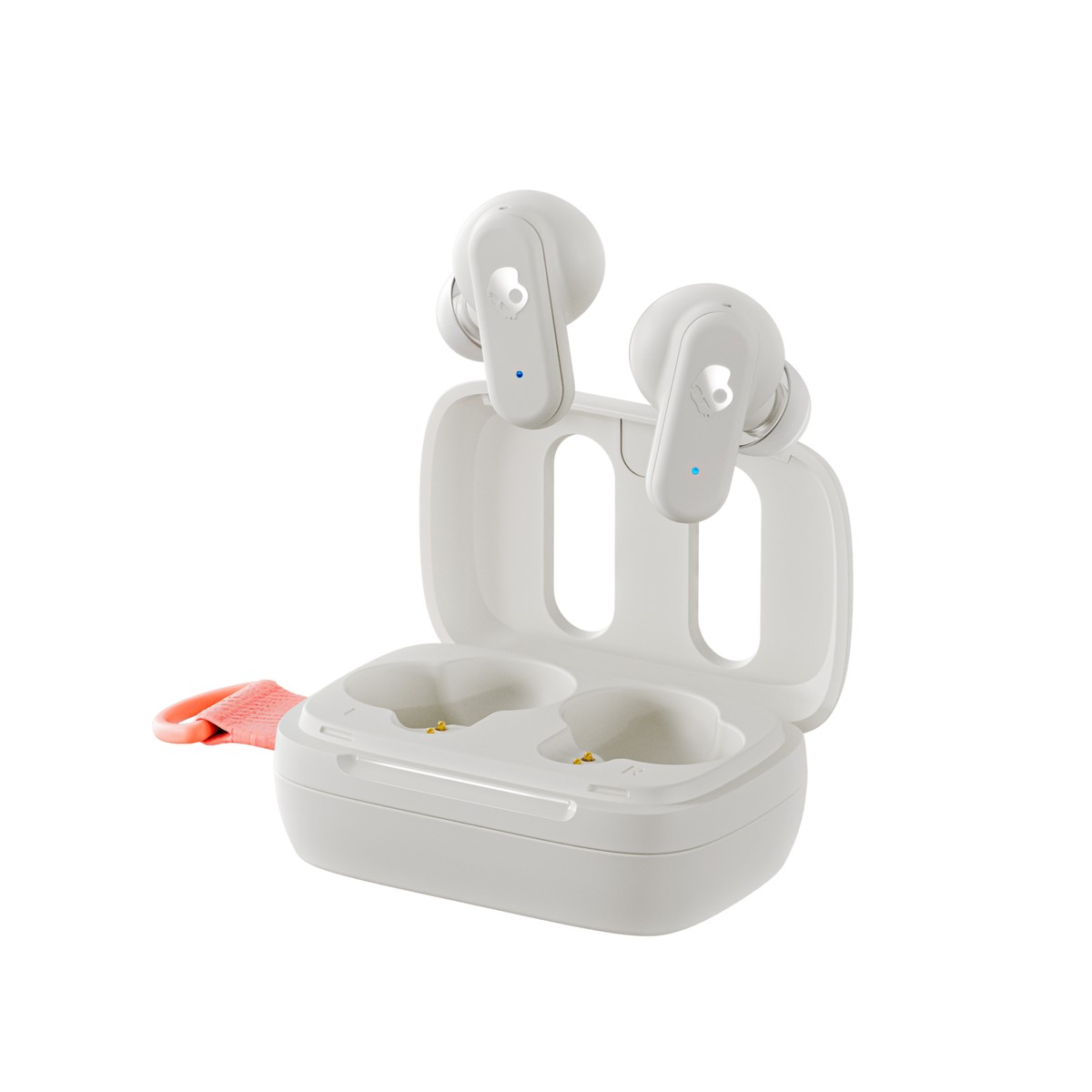 אוזניות אלחוטיות Skullcandy Dime 3 שמנת/כתום 151801H – תמונה 4
