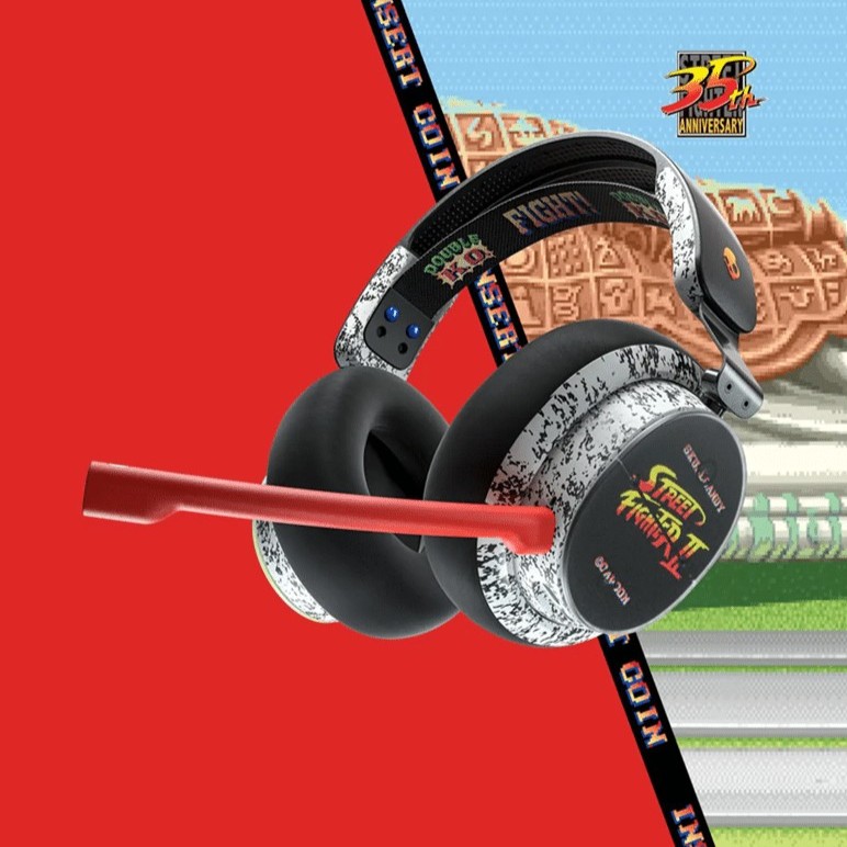 אוזניות גיימינג אלחוטיות Skullcandy PLYR x Street Fighter 151207H
