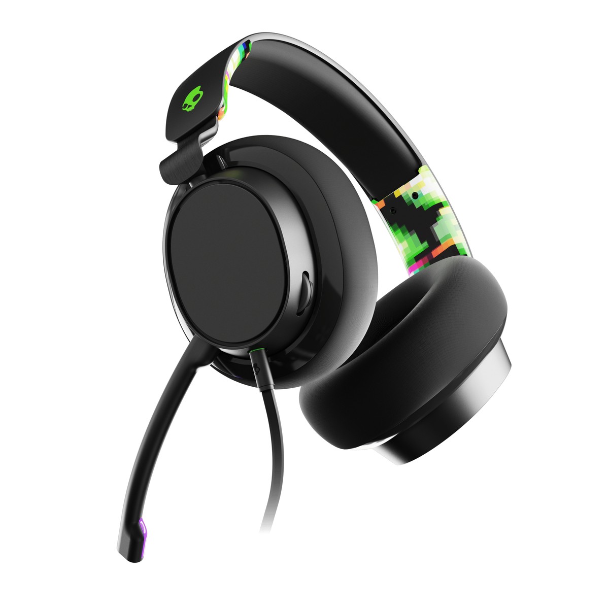 אוזניות גיימינג חוטיות Skullcandy SLYR ירוק/שחור 151202H – תמונה 4