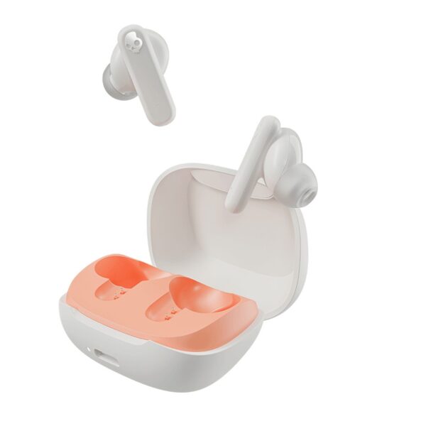 אוזניות אלחוטיות Skullcandy Smokin’ Buds שמנת/כתום 151808H
